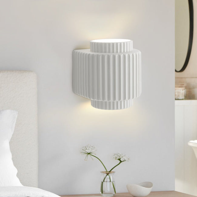 CeramicAura | Elegant Handcrafted Nordic Wall Sconce Lighting Fixture 0 Hover Image