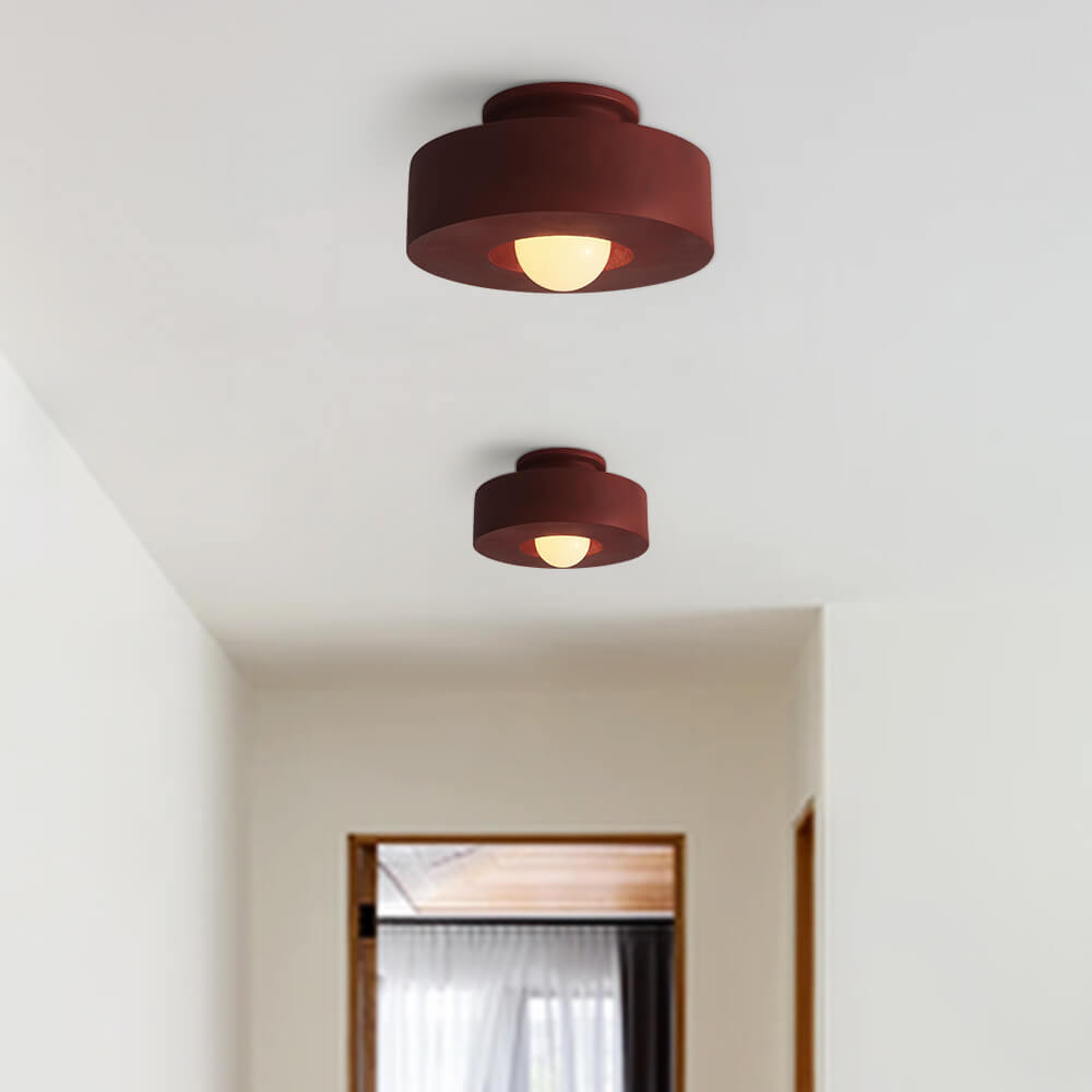 Ceramica | Modern Elegant Geometric Flush Mount Ceiling Light Fixture 3