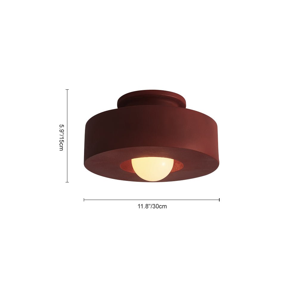 Ceramica | Modern Elegant Geometric Flush Mount Ceiling Light Fixture 5