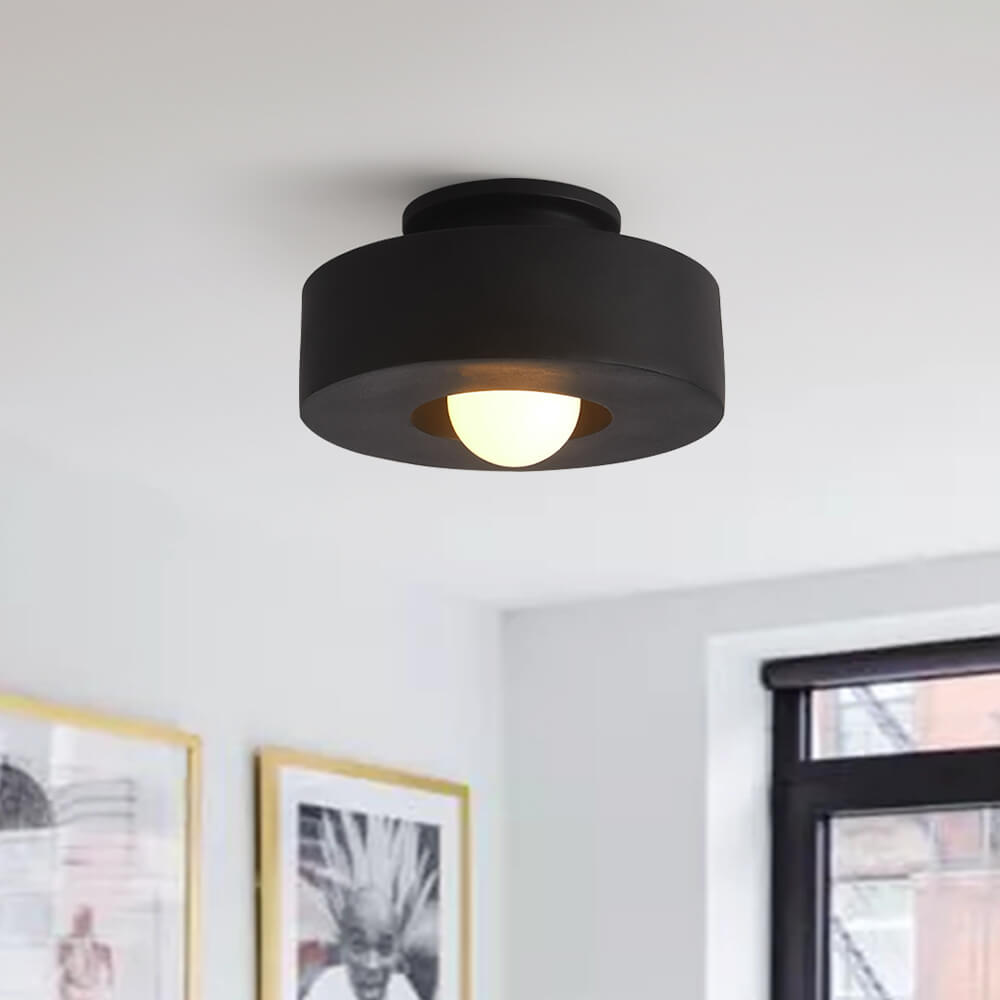 Ceramica | Modern Elegant Geometric Flush Mount Ceiling Light Fixture 7