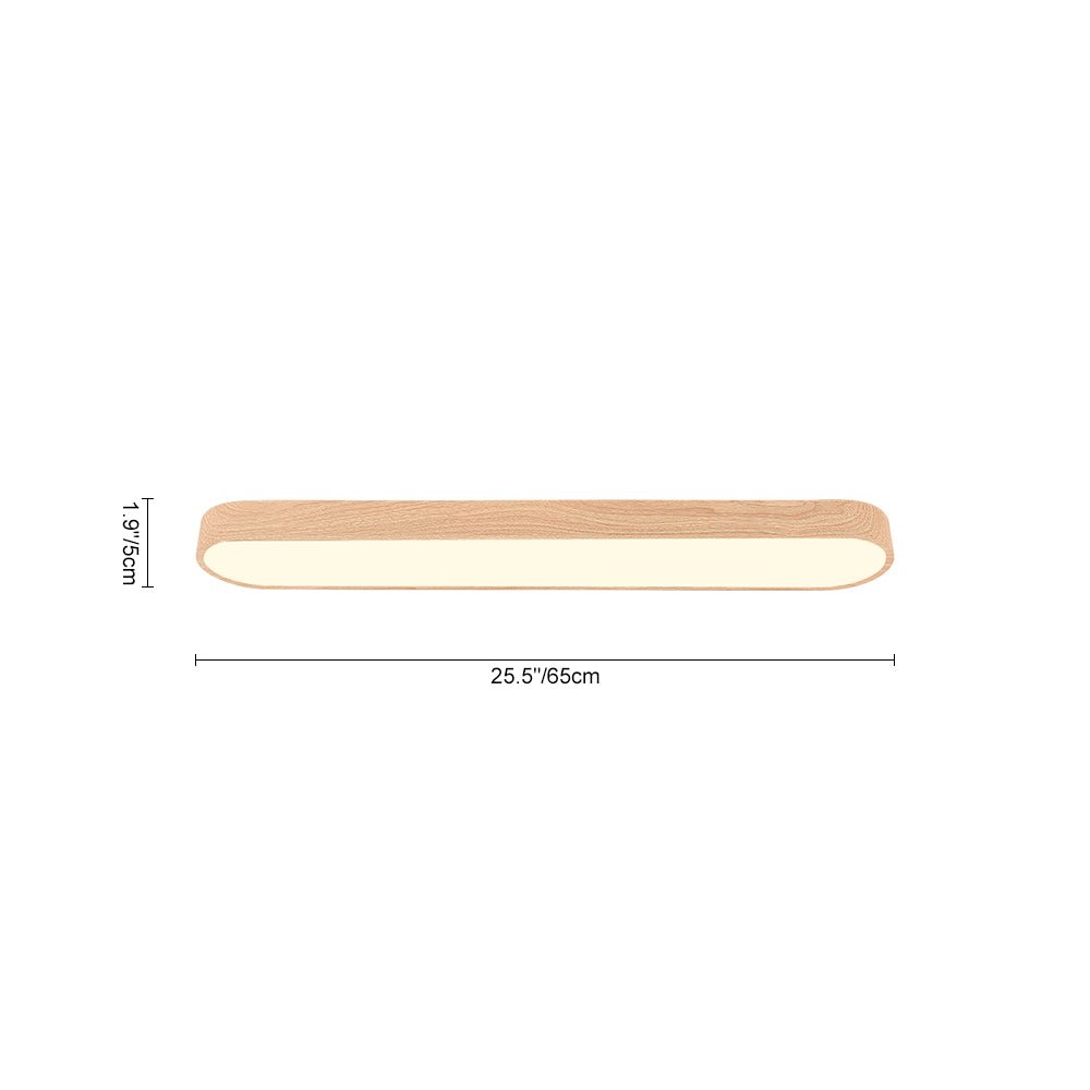 LuminaraWood | Elegant Modern Flush Mount LED Ceiling Light Fixture 3