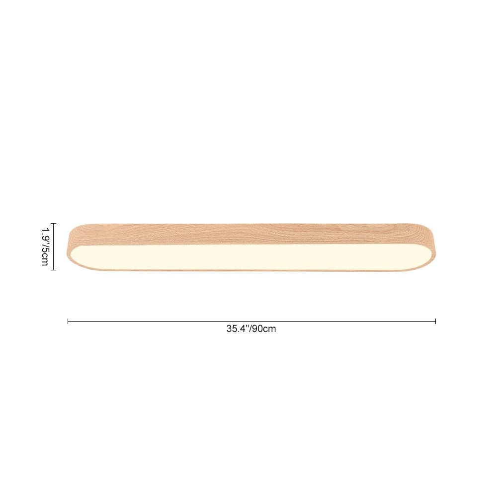 LuminaraWood | Elegant Modern Flush Mount LED Ceiling Light Fixture 4