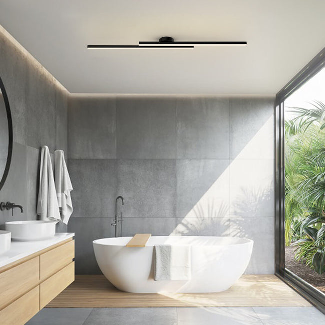 LumosWave | Modern Chic Black LED Bathroom Vanity Light Fixture 0 Hover Image