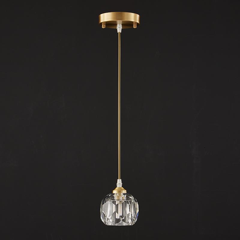 LustraBrass | Elegant Glamorous Crystal Mini Pendant Light Fixture 4