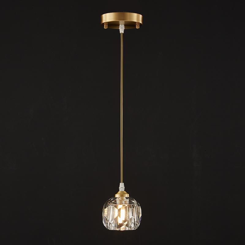 LustraBrass | Elegant Glamorous Crystal Mini Pendant Light Fixture 5