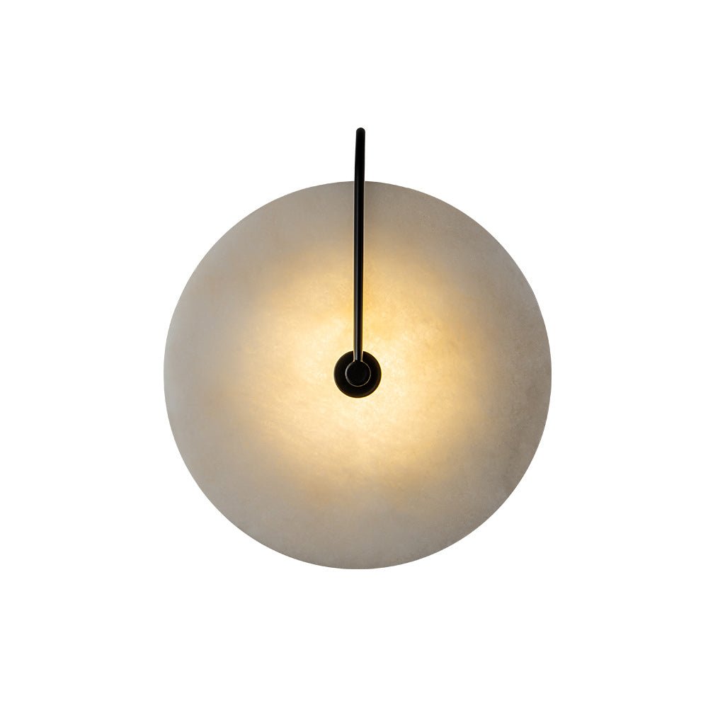 MarbleGlow | Elegant Modern Circular Wall Sconce Light Fixture 7