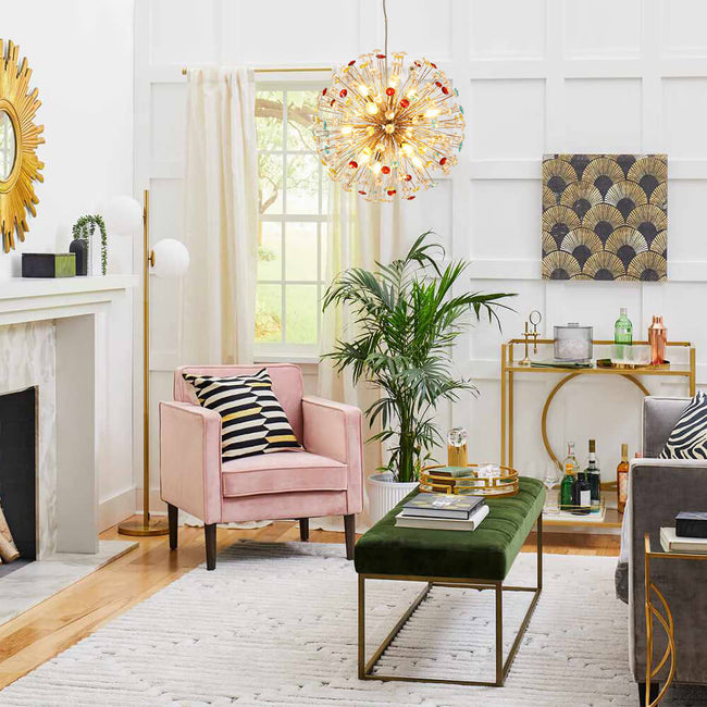 SpectrumGlow | Vibrant Modern 12-Light Starburst Chandelier Light 0 Hover Image