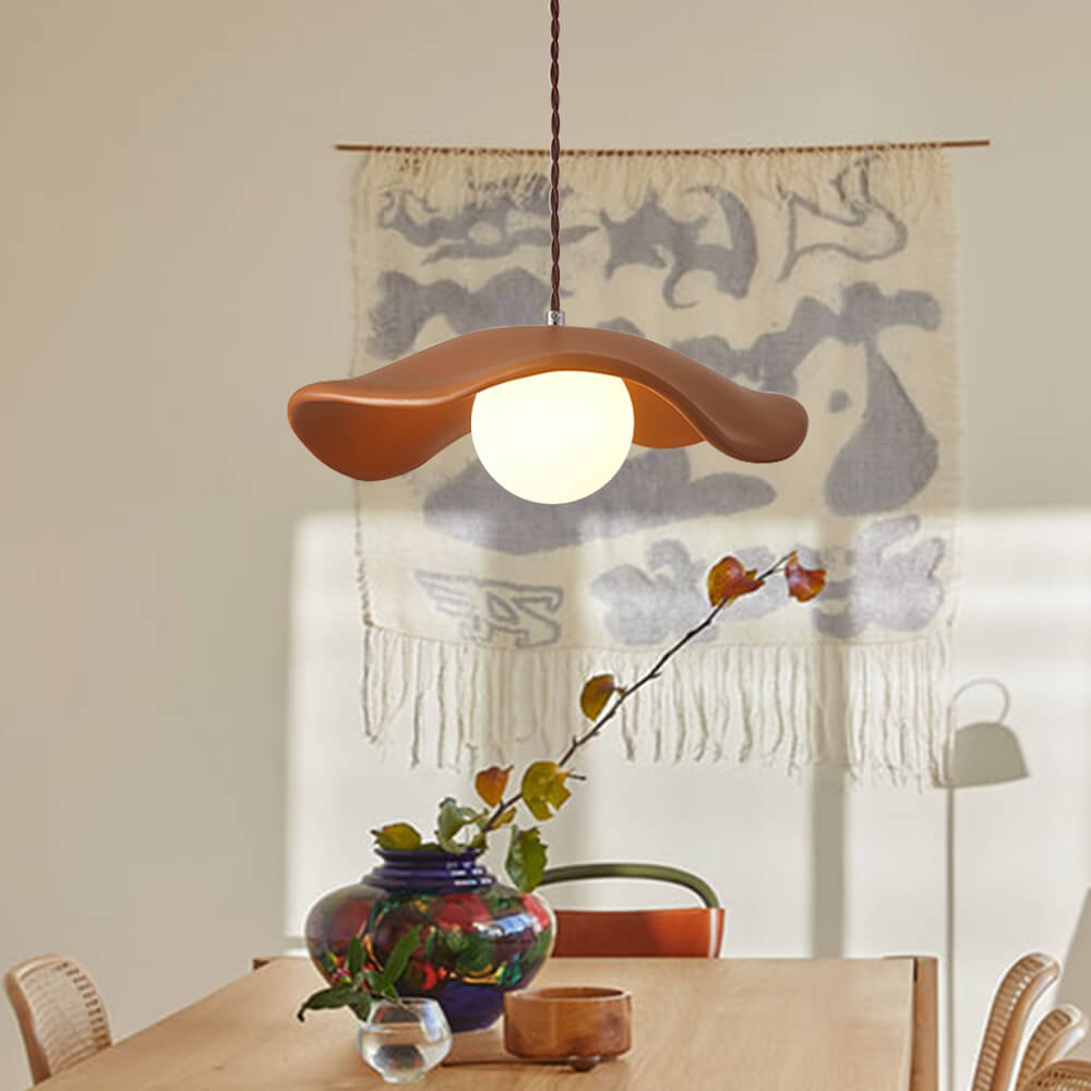 Wabi-Sabi Glow | Unique Vintage Ceramic Kitchen Pendant Light Fixture 4