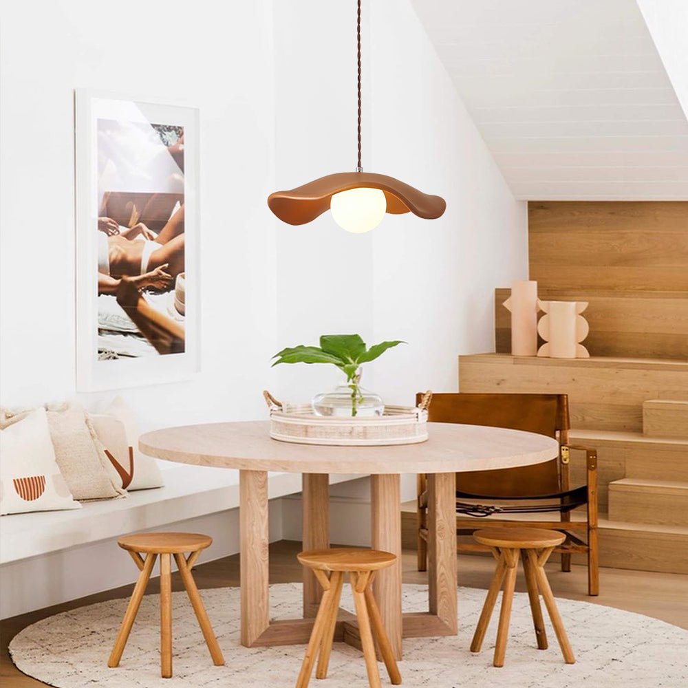 Wabi-Sabi Glow | Unique Vintage Ceramic Kitchen Pendant Light Fixture 6